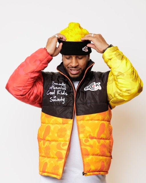 SSC 3 Color Camo Puffer Jacket Sick Society Clothing